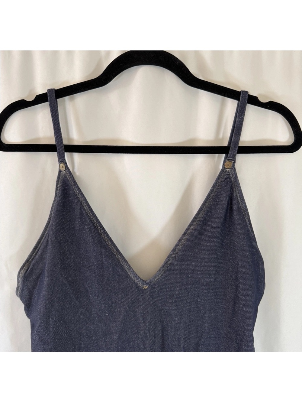 Aerie A Match Made In Denim One-Piece Swimsuit Navy Cheeky - Picture 5 of 6